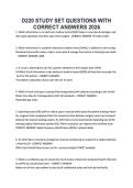 D220 STUDY SET QUESTIONS WITH &NewLine;CORRECT ANSWERS 2026 