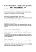 D220 OA1&2 QUESTION BANK WITH &NewLine;CORRECT ANSWERS 2026