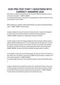 D220 PRE-TEST PART 1 QUESTIONS WITH &NewLine;CORRECT ANSWERS 2026 