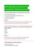 New York Crane Operator Licensing Exam Practice Questions and Correct Answers &vert; Crane Operations & Safety Certification Study Guide