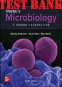 Test Bank For Nester's Microbiology&colon; A Human Perspective 10th Edition by Denise G&period; Anderson&comma; Sarah Salm&comma; Mira Beins&comma; Eugene W&period; Nester