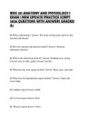 BIOS 251 ANATOMY AND PHYSIOLOGY I&NewLine;EXAM 1 NEW UPDATE PRACTICE SCRIPT&NewLine;2026 QUESTIONS WITH ANSWERS GRADED&NewLine;A&plus;