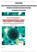 Test Bank for Davis Advantage for Pathophysiology&colon; Introductory Concepts and Clinical Perspectives Second Edition By Theresa M Capriotti Chapter 1-46 Complete Guide A&plus;&NewLine;