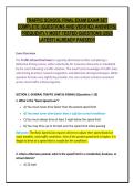 Traffic School Final Exam Complete Pack &ndash; All Final Versions in One Bundle &lpar;Verified Questions & Answer Keys&rpar;