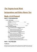 2026&sol;2027 Virginia Social Work Jurisprudence & Ethics Master Test Bank &vert; S-Tier LCSW&comma; LMSW&comma; & LBSW Exam Prep