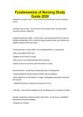 Fundamentals of Nursing Study Guide 2026