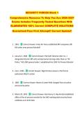 SECURITY FORCES Block 1  &NewLine;Comprehensive Resource To Help You Ace 2026-2027 &NewLine;Exams Includes Frequently Tested Questions With &NewLine;ELABORATED 100&percnt; Correct COMPLETE SOLUTIONS  &NewLine;Guaranteed Pass First Attempt&excl;&excl; Current Update&excl;&excl;