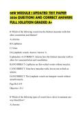 68W MODULE 1 UPDATED TEST PAPER 2026 QUESTIONS AND CORRECT ANSWERS FULL