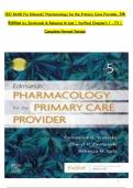Test Bank for Edmunds&rsquo; Pharmacology for the Primary Care Provider&comma; 5th Edition &vert; Verified Questions & Answers &vert; Updated 2026&sol;2027 Edition&NewLine;