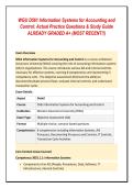 D561 Information Systems for Accounting and Control &ndash; WGU OA Exam Questions & Answers Bundle &vert; Internal Controls&comma; IT Governance&comma; Risk & AIS Concepts 