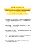 Security Forces Block 1 Test  &NewLine;Comprehensive Resource To Help You Ace 2026-2027 Exams &NewLine;Includes Frequently Tested Questions With ELABORATED &NewLine;100&percnt; Correct COMPLETE SOLUTIONS  &NewLine;Guaranteed Pass First Attempt&excl;&excl; Current Update&excl;&excl;