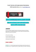 ATI Comprehensive Exit Exam 2026&colon; NGN Q&A with Rationales &vert; Guaranteed Pass