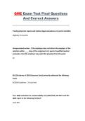 QME Exam Test Final Questions and Correct Answers