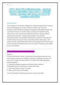 ANCC AGACNP Certification Exam &ndash; American &NewLine;Nurses Credentialing Center &lpar;ANCC&rpar; &ndash; 2026&sol;2027 &NewLine;Edition &ndash; Questions and Answers for AGACNP &NewLine;Candidates and APRNs 