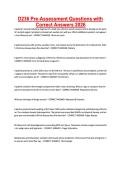 D236 Pre-Assessment Questions with Correct Answers 2026