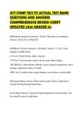 ATT COMP TEST FC ACTUAL TEST BANK QUESTIONS AND ANSWERS COMPREHENSIVE REVIEW SCRIPT