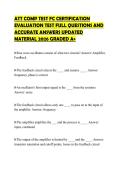 TT COMP TEST FC CERTIFICATION EVALUATION TEST FULL QUESTIONS AND ACCURATE ANSWERS
