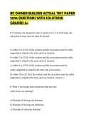 BC OWNER BUILDER ACTUAL TEST PAPER 2026 QUESTIONS WITH SOLUTIONS GRADED A&plus;