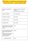 NICU Exam 1 Questions and Answers with&NewLine;Verified Solutions &vert; Latest Updated 2026