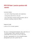 NUR 230 Exam 1 practice questions with answers&period;