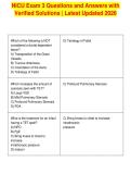 NICU Exam 3 Questions and Answers with&NewLine;Verified Solutions &vert; Latest Updated 2026