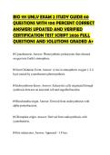 BIO&lowbar;191&lowbar;UNLV&lowbar;EXAM&lowbar;2&lowbar;STUDY&lowbar;GUIDE&lowbar;60&lowbar;QUESTIONS&lowbar;WITH&lowbar;100&lowbar;PERCENT&lowbar;CORRECT