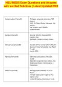 NICU MEDS Exam Questions and Answers&NewLine;with Verified Solutions &vert; Latest Updated 2026