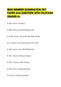 BMW MEMBERS EXAMINATION TEST PAPER 2026 QUESTIONS WITH SOLUTIONS GRADED A&plus;