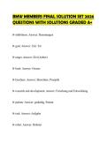 BMW MEMBERS FINAL SOLUTION SET 2026 QUESTIONS WITH SOLUTIONS GRADED A&plus;