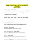 D664 QUESTIONS WITH CORRECT &NewLine;ANSWERS 