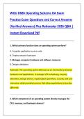 WGU D686 Operating Systems OA Exam &NewLine;Practice Exam Questions and Correct Answers &NewLine;&lpar;Verified Answers&rpar; Plus Rationales 2026 Q&A &vert; &NewLine;Instant Download Pdf 