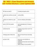 OB - NICU 1 Exam Questions and Answers&NewLine;with Verified Solutions &vert; Latest Updated 2026