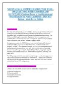 NBCRNA EXAM COMPREHENSIVE TEST BANK - &NewLine;500 QUESTIONS WITH ANSWERS AND &NewLine;RATIONALES National Board of Certification and &NewLine;Recertification for Nurse Anesthetists &vert; 2026-2027 &NewLine;Edition &vert; Most Recent Edition 