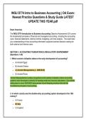 WGU D774 Intro to Business Accounting &vert; OA Exam&colon;&NewLine;Newest Practice Questions & Study Guide LATEST&NewLine;UPDATE THIS YEAR&period;pdf&NewLine;