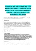 Illinois BOF Mod A Exam Basic Operations Firefighter Module A Certification Actual Exam 2026&sol;2027 with Detailed Rationales &vert; Complete Exam-Style Questions &vert; Pass Guaranteed &ndash; A&plus; Graded&NewLine;&NewLine;