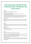 Basic Code Enforcement TEEX & TDLR Practice Exam 2026 &ndash; 200 Questions and correct answers&NewLine;