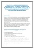 NCATT AET & AEIT ENDORSEMENT EXAM &NewLine;COMPREHENSIVE TEST BANK - 300 QUESTIONS &NewLine;WITH ANSWERS AND RATIONALES National Center for &NewLine;Aerospace and Transportation Technologies &lpar;NCATT&rpar; &vert; &NewLine;2026-2027 Edition &vert; Most Recent Edition 
