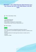 DMI Module 1 - Intro to Digital Marketing &vert; Digital Marketing Course&NewLine;Mod&period; 1 Questions and Answers with Verified Solutions &vert; Latest 2026&NewLine;Update