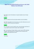 Digital Marketing Institute Questions and Answers with Verified&NewLine;Solutions &vert; Latest 2026 Update
