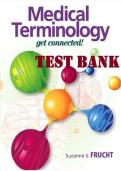 Test Bank for Medical Terminology&colon; Get Connected&excl; 3rd Edition by Suzanne Frucht