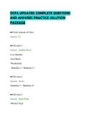 OCFA UPDATED COMPLETE QUESTIONS AND ANSWERS PRACTICE SOLUTION PACKAGE
