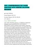 ODP 1 COMPREHENSIVE TEST PAPER &NewLine;QUESTIONS WITH VERIFIED SOLUTIONS &NewLine;RESOURCE 