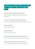 ODP 2 UPDATED ACTUAL QUESTIONS AND &NewLine;CORRECT ANSWERS COMPLETE STUDY &NewLine;GUIDE 