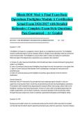 Illinois BOF Mod A Final Exam Basic Operations Firefighter Module A Certification Actual Exam 2026&sol;2027 with Detailed Rationales &vert; Complete Exam-Style Questions &vert; Pass Guaranteed &ndash; A&plus; Graded&NewLine;&NewLine;