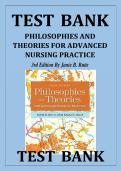 Test Bank for Philosophies and Theories for Advanced Nursing Practice 3rd Edition by Butts&vert;exam&vert;2026