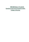 NUR 265 Exam 1 V1 and V2 Questions and Correct Answers&vert; Galen College of Nursing