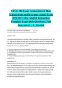 CPCU 500 Exam Foundations of Risk Management and Insurance Actual Exam 2026&sol;2027 with Detailed Rationales &vert; Complete Exam-Style Questions &vert; Pass Guaranteed &ndash; A&plus; Graded&NewLine;&NewLine;