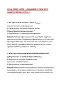 EXAM 3 MED SURGE 1 - COMPLETE REVIEW WITH ANSWERS AND RATIONALES&NewLine;