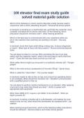 100 Elevator Final Exam Study Guide Solved Material Guide Solution &vert; Latest Updated Questions and Answers