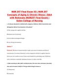NUR 257 Final Exam V2 &vert; NUR 257 &NewLine;Concepts of Aging & Chronic Illness &vert; Q&A &NewLine;with Rationale &lpar;NUR257 Final Exam&rpar; &vert; &NewLine;Galen College of Nursing